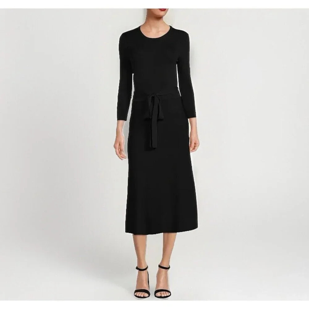 Eliza J Black Midi Dress
